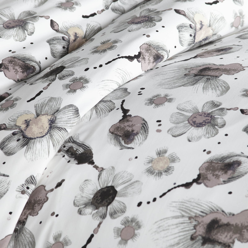 Grand Symphony Collection 300 Thread-Count Cotton Duvet Cover Set by Southshore Fine Linens, Gray