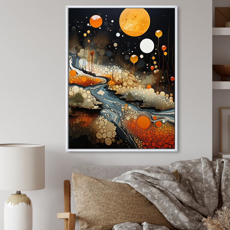 Collage Geyser Geotheral Wonders II sur toile, H 20 po x l 12 po x P 1 po, Cadre flottant blanc