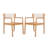 4-Piece Patio Furniture Set,Braided Acacia Wood Outdoor Dining Table and Chairs Set with Armrests,Teak Look & Rope Weave, All-Weather Garden, Backyard, Poolside Dining and Leisure-114988310