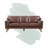 Dayshana 80.7'' Faux Leather Sofa-1051721247
