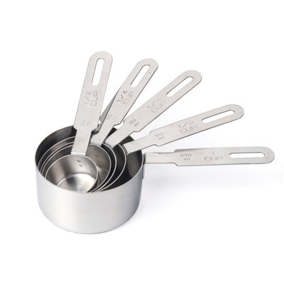 Design Imports 5 -Piece Stainless Steel Measuring Cup Set