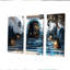 Maroc, Rabat bleu, Kasbah III, ensemble de reproductions d'art mural-107182998-107182992