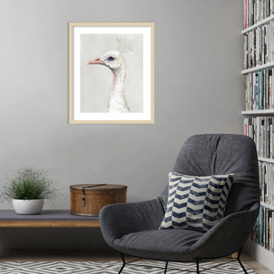 «Alpine Peacock II» par Grace Popp, impression sur bois encadrée