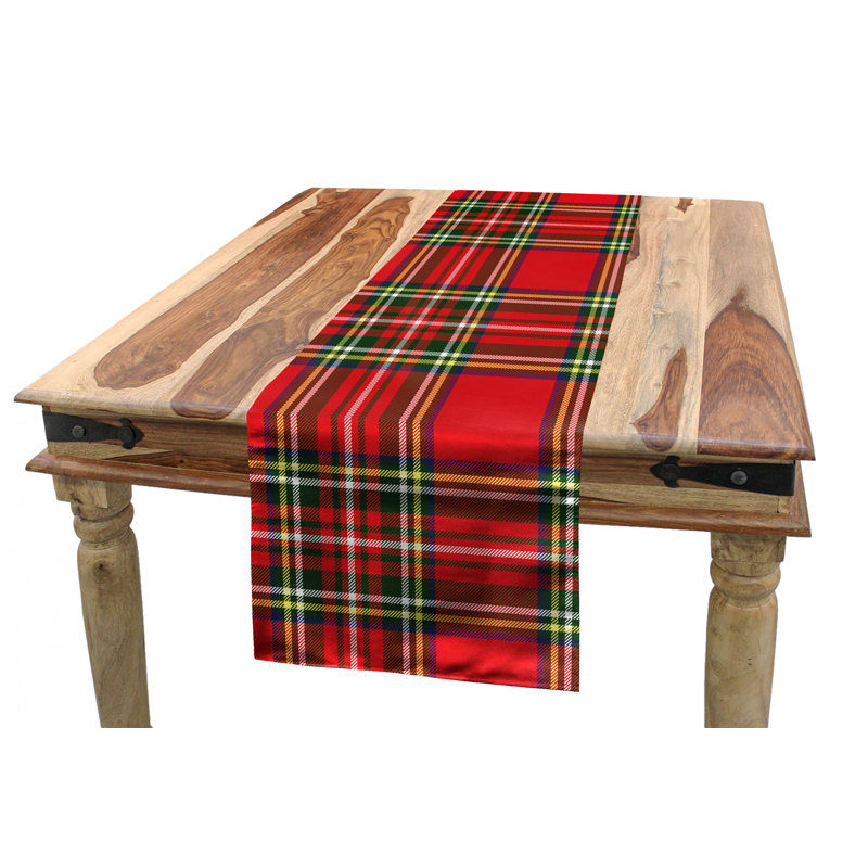 Table Runner, 72" x 16", Red/Green