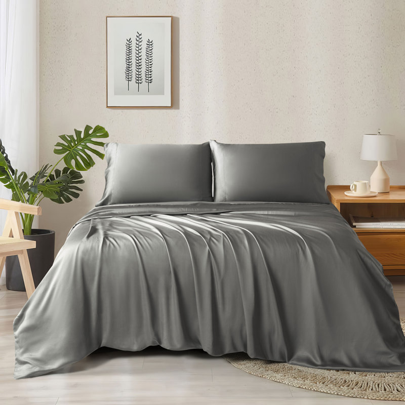 Bamboo Flatweave - Set of 4, Gray