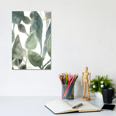 Water Leaves IV by June Erica Vess - Wrapped Canvas Painting