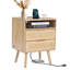 Table de chevet en rotin avec table de chevet Boho-1848295787