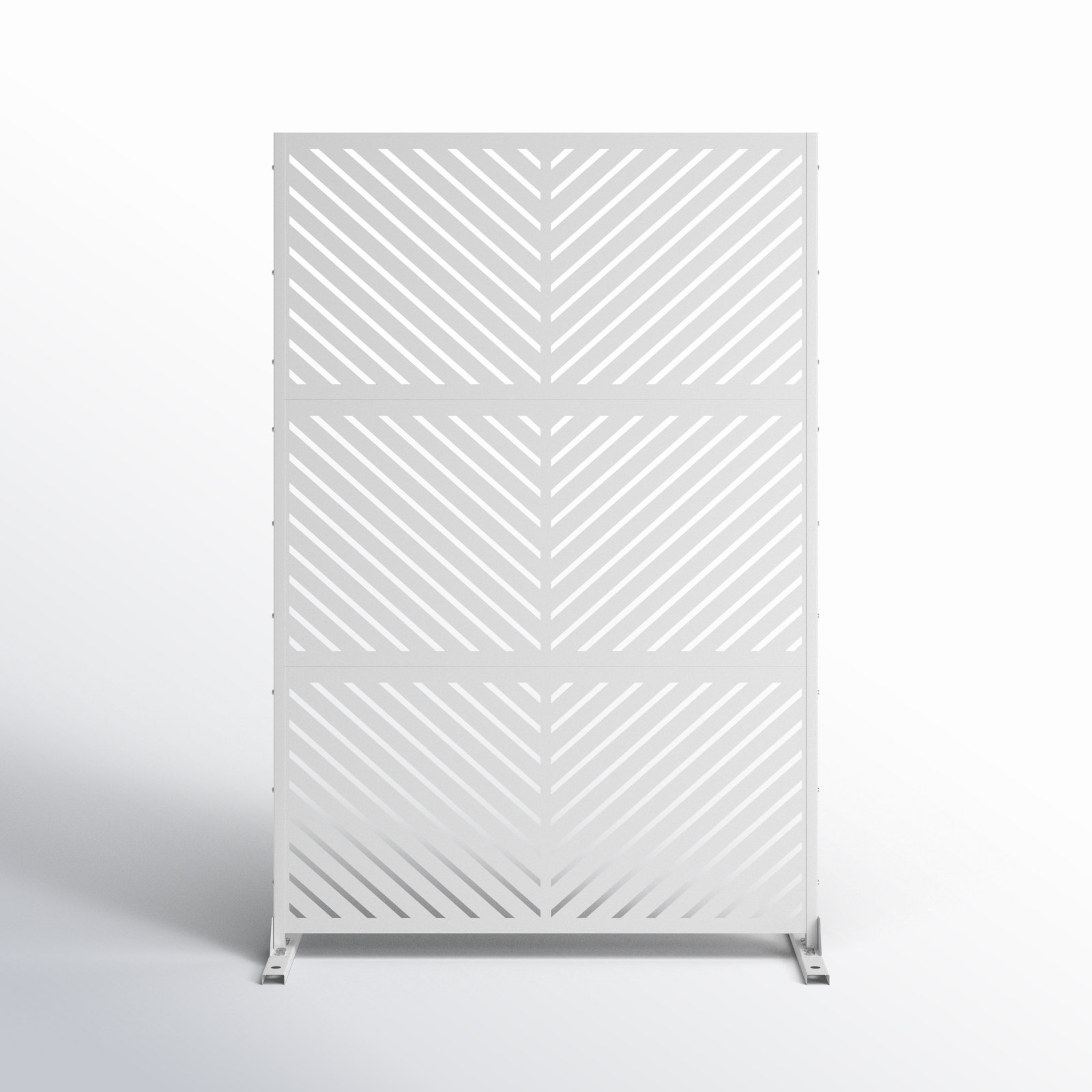 Harmon Laser Cut Privacy Screen, White