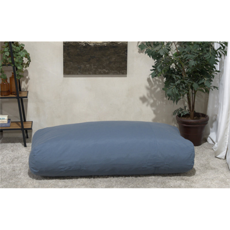 Fauteuil à billes Kasper 6 pi x 3 pi résistant à l'eau Kasper, Blue Solid