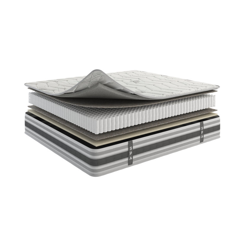  Ottopedic 12" Firm Hybrid Mattress Airflow, Edge to Edge Pocket Coil, Bed in A Box,Ottopedic, King
