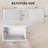47" Acrylic Freestanding Bathtub ,Spacious Rectangle Shape, Gloss White Finish, Chrome Overflow & Pop-Up Drain CUPC Certificate