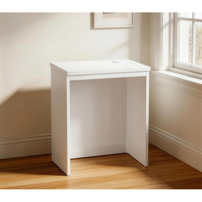 Moran Solid Wood Base Writing Desk, White