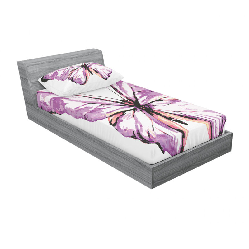 Microfiber Sheet Set, Twin Sheet Set with Fitted Sheet