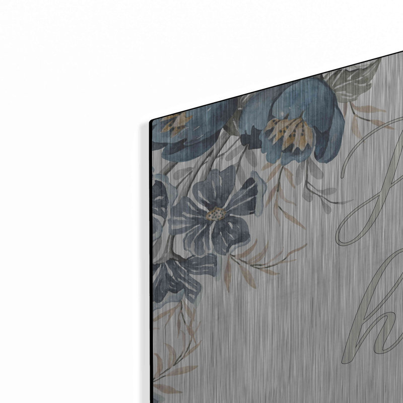 Lark Manor ™ «Home Sweet Home 2» par Cindy Jacobs, art mural en métal, H 12 po x l 24 po