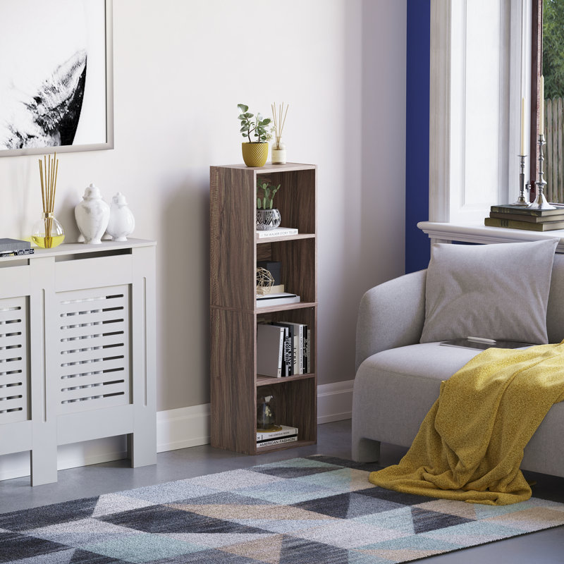Gerardi 32cm W Standard Bookcase, Walnut, 106 cm H x 32 cm W
