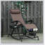 Chaises berçantes d'extérieur, chaise berçante inclinable pliable sans gravité avec coussin, porte-gobelet et téléphone