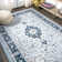 Arignote Oriental Machine Made Power Loom Polypropylene Blue/Navy Area Rug