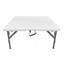 Table carrée pliante, table pliable réglable en hauteur avec poignée facile à transporter, table centrale