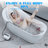 Bubble Bath Mat, Bathtub Mat With Remote Control, Waterproof, Non-Slip, Adjustable 6 Speed, Full Body Spa Massager