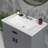 32" W x 20" D Rectangular White Ceramic Single Bathroom Vanity Sink Top with Overflow (Sink Only)