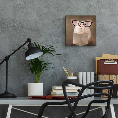 «Creative cuisson cochon» par Lori Deiter, art mural en verre acrylique