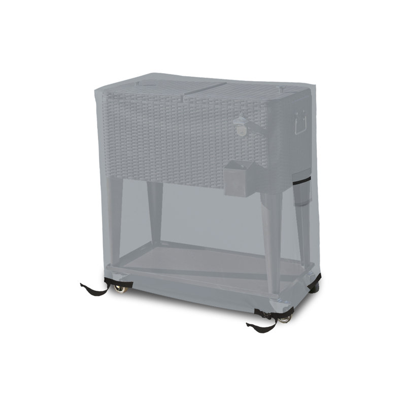 Housse de chariot de glacière robuste, 18 oz, H 32 po x l 40 po x P 20 po, gris