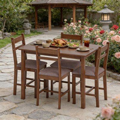 Kitchen Set,5-Piece Dining Room Set,Dining Table With Chairs