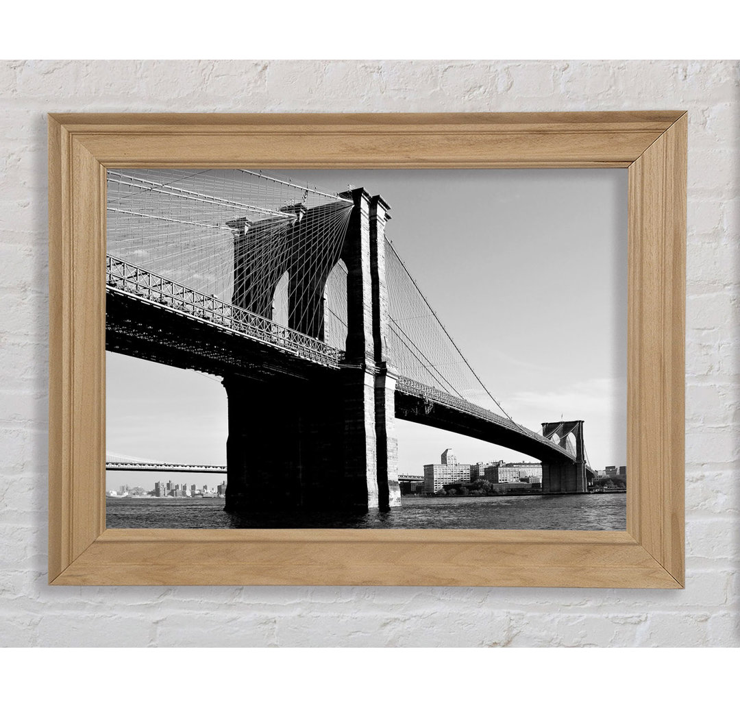 Brooklyn Bridge B & W - Einzelne Bilderrahmen Kunstdrucke