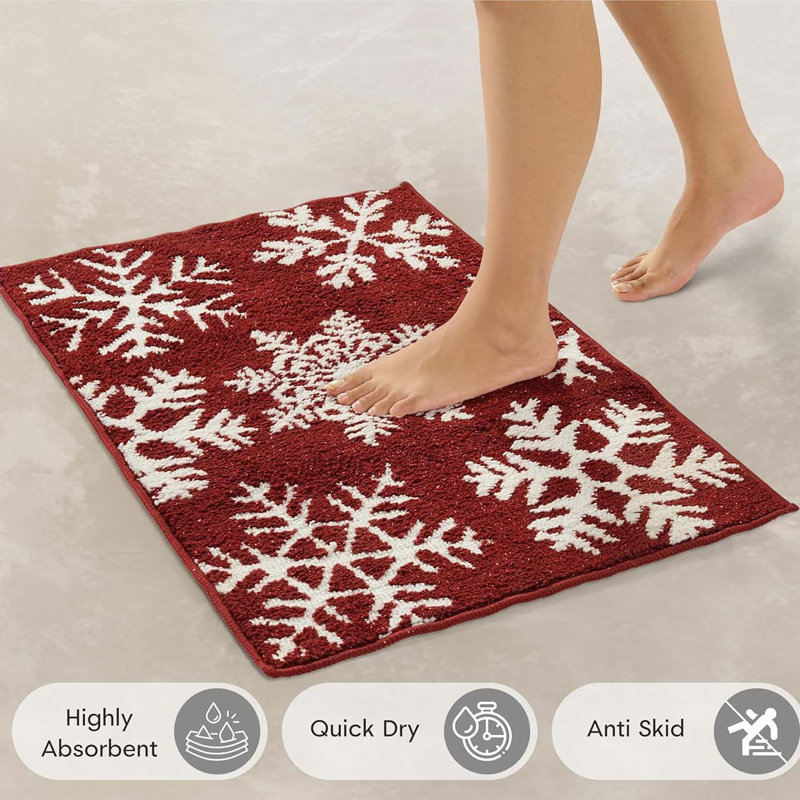 Ensemble de 2 tapis de bain Snowflake Premium Christmas