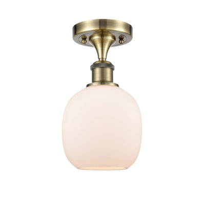 Plafonnier semi-encastré sphérique 1 lumière Carlucci