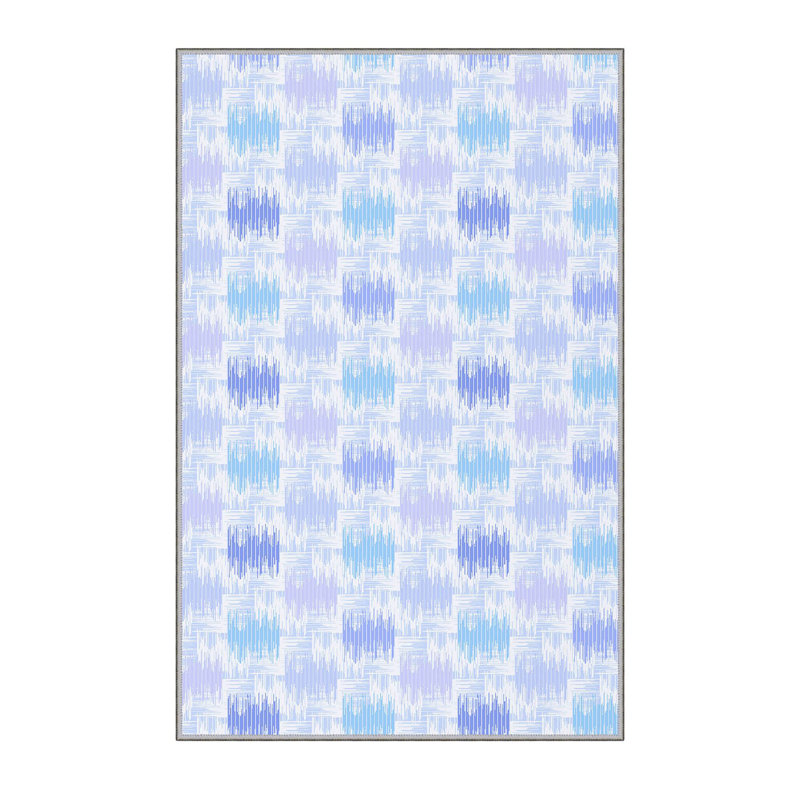 Premium Polyester Area Rug (5.2 x 7.5 ft), 100% Antibacterial, Non-Slip Underside, 0.3 in Pile Height | Machine Washable, 3D Digital Print, Durable Woven Carpet | Ideal for Living Room, Bedroom & Dining Spaces