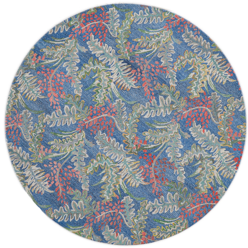 Honeysuckle Hand Tufted Indoor/Outdoor Rug, Round 7'