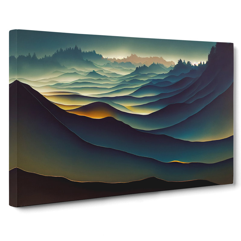 Heartwarming Mountains - Wrapped Canvas, 40cm H x 60cm W x 3cm D