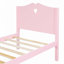 Lit plateforme en bois avec tête et pied de lit-1226414985