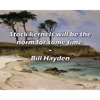 Bill Hayden Quote: Stock kernels will be the norm for some time.