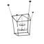 76" Square Kitzi Tapered Pendant
