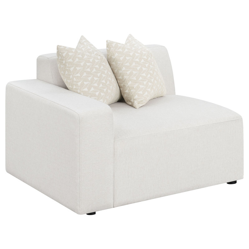 Heritage Design - Chaise rembourrée LAF perle Feagin, Orienté à gauche (vu de face)