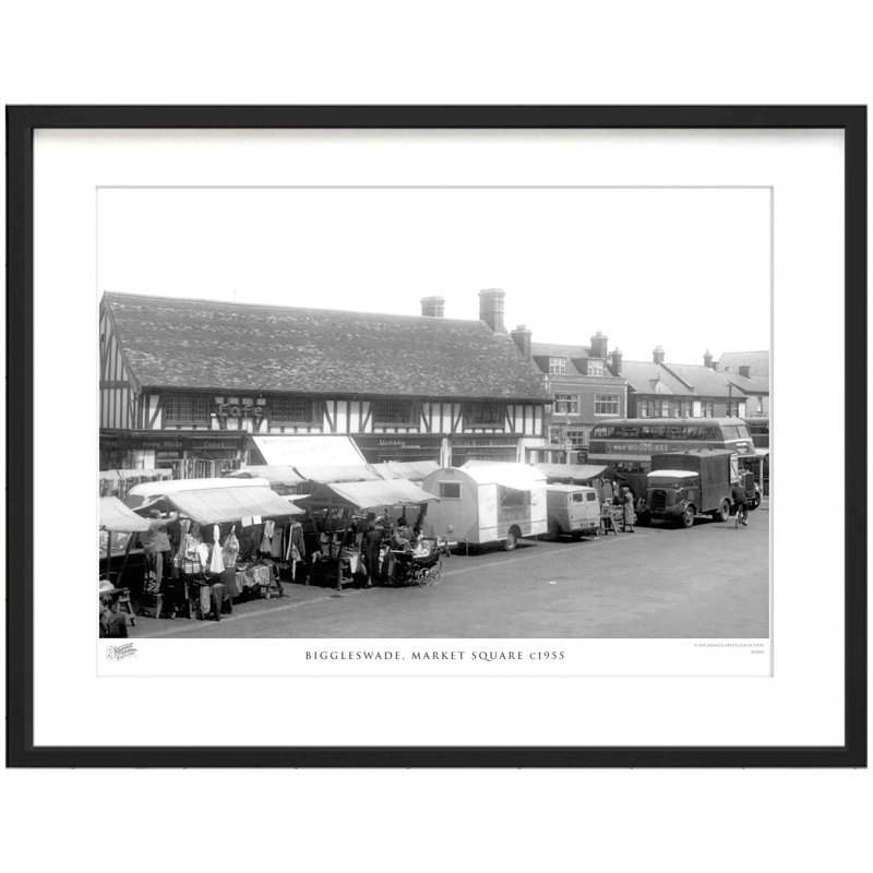Biggleswade, Market Square C1955 - Single Picture Frame Print, 28cm H X 36cm W x 2cm D