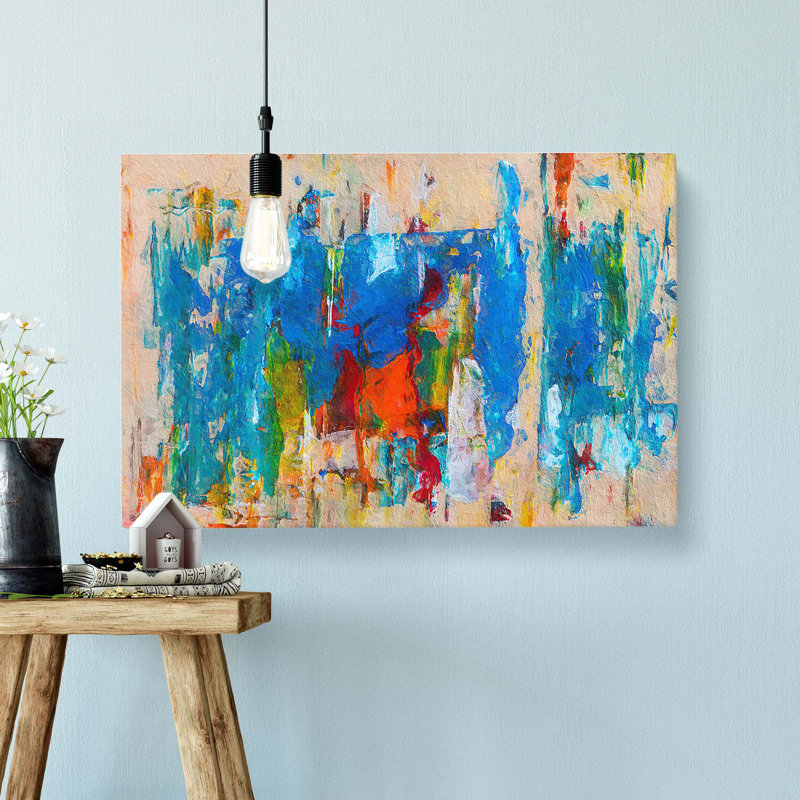 Abstract Art Painting Vol.291 - Wrapped Canvas, 35cm H x 50cm W x 3cm D
