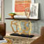 Sculpted 74'' W Solid Wood Console Table-27688618-27688619