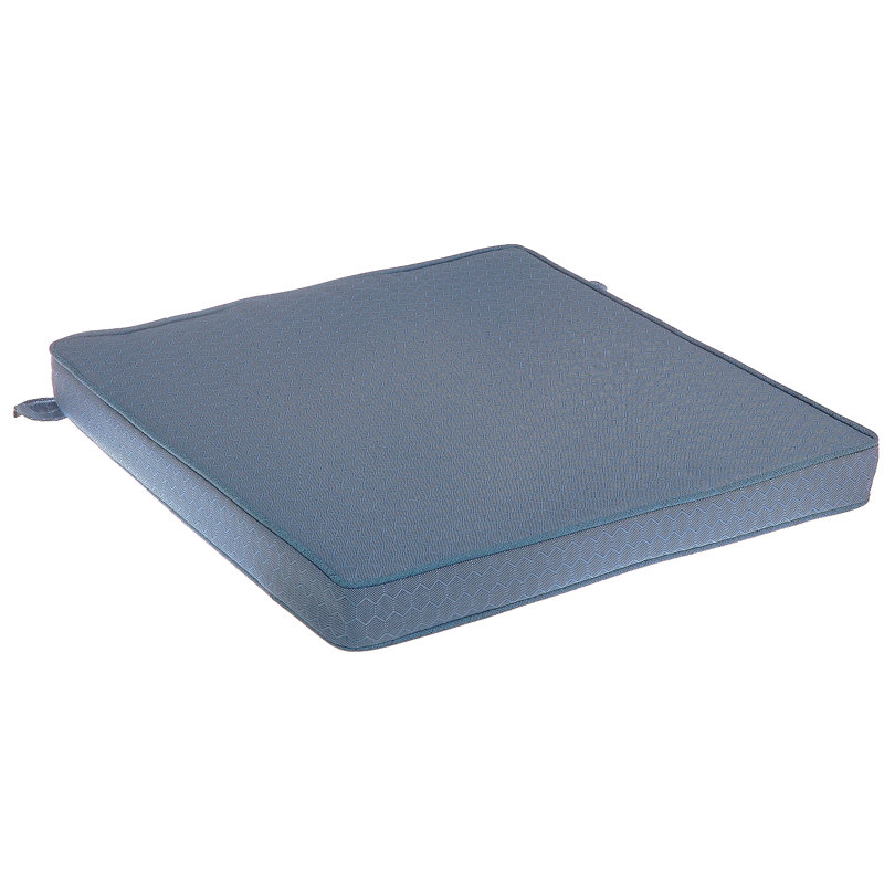 Outdoor 1.6'' Dining Chair Cushion Cover, Blue