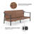 5-person Outdoor Metal & Rattan Conversation Set With Cushions