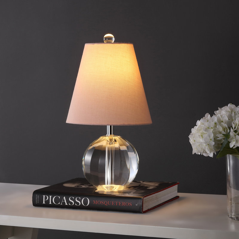 Charlton Crystal Table Lamp, Pink