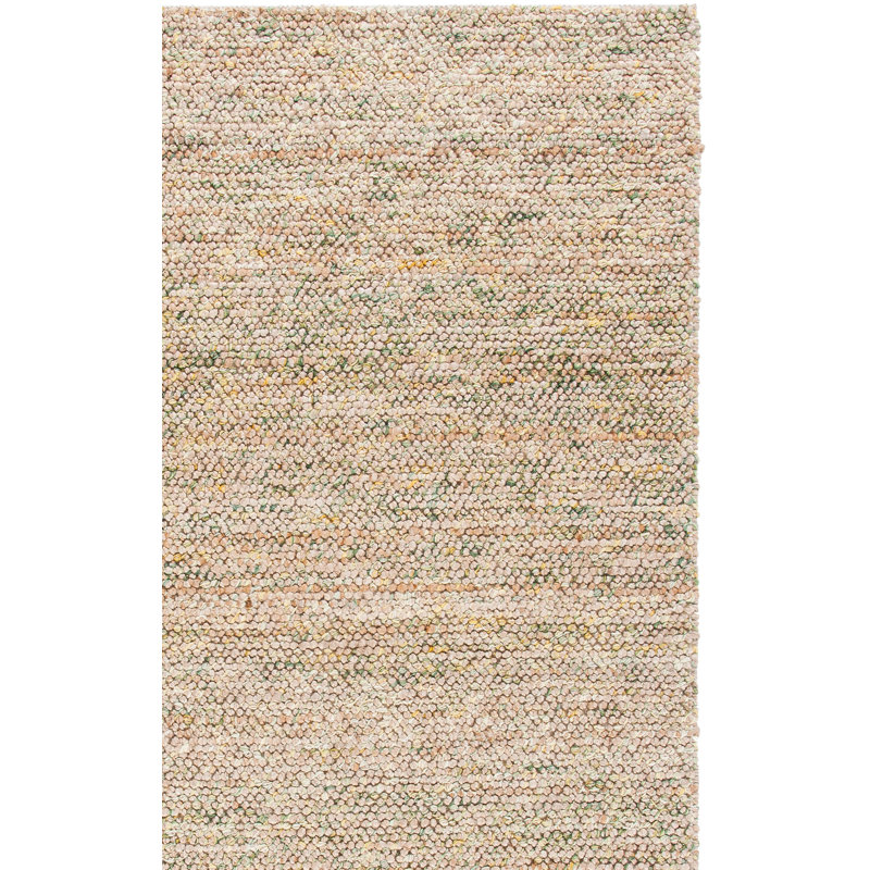 Bohemian Hand Woven Jute/Wool Rug in Brown, Runner 2'3" x 8'