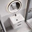 Meuble-lavabo 30 po avec lavabo en céramique - Meuble-lavabo flottant mural gris