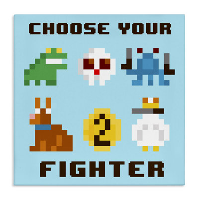 Choose Gaming Fighter Canvas Wall Art by June Erica Vess