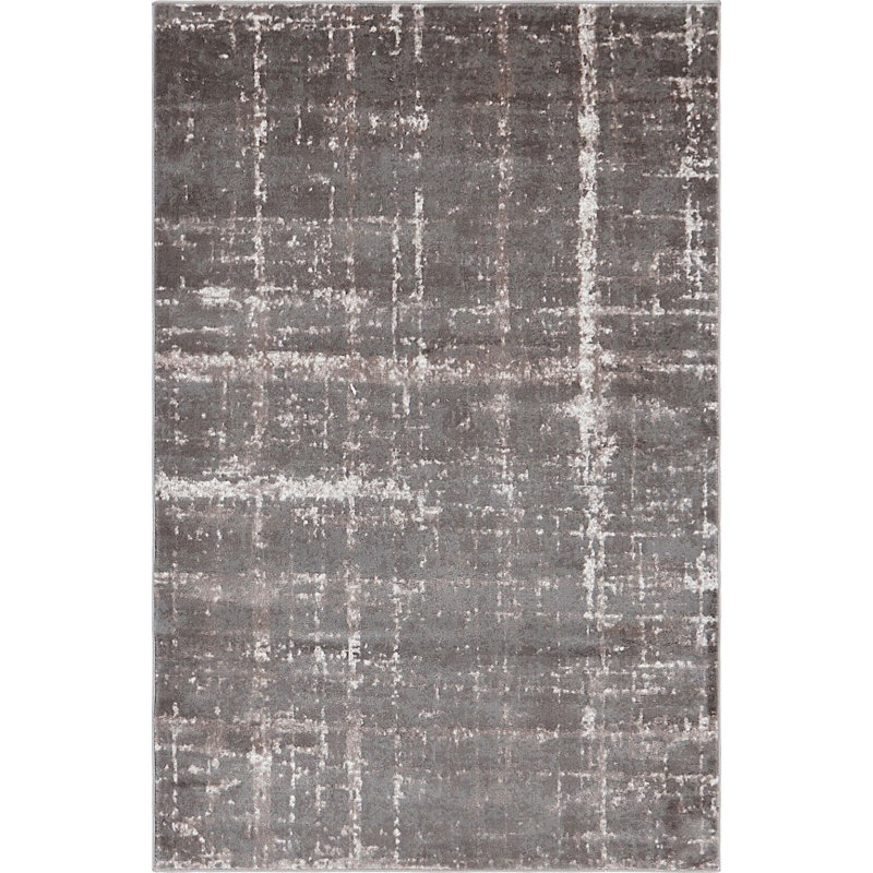 Heights Abstract Indoor Rug, Rectangle 4' x 6'