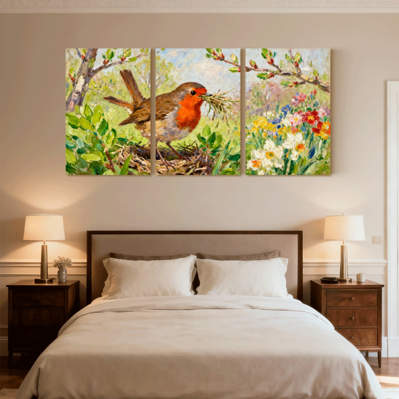 Birds Robin, H 30 po x l 60 po
