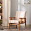Fauteuil de style moderne Mid-Century de 25 po de largeur, chameau clair-130380785