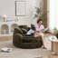 Fauteuil rond moderne surdimensionné de 55 pouces en mousse de polyester moelleuse avec coussins pour espace de vie (sans repose-pieds)-1830997800